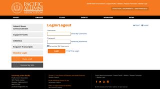 
                            12. University of the Pacific - Member Login - iModules