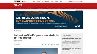 
                            9. University of the People - where students get free degrees - BBC News