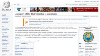 
                            11. University of the Thai Chamber of Commerce - Wikipedia
