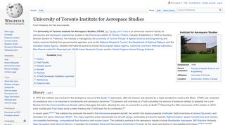 
                            8. University of Toronto Institute for Aerospace Studies - Wikipedia
