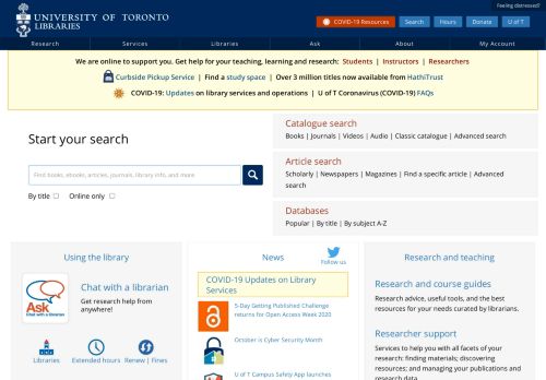 
                            1. University of Toronto Libraries |