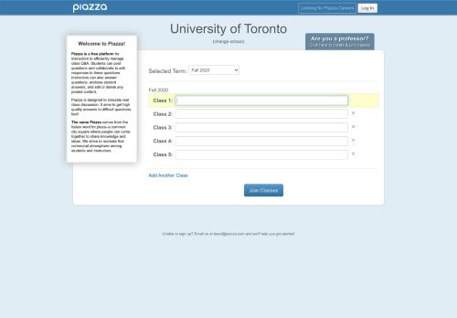 
                            13. University of Toronto | Piazza