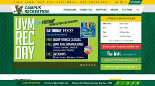 
                            13. University of Vermont Recreation - Official Athletics Website
