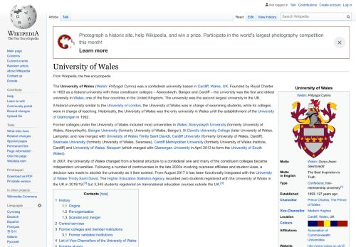 
                            10. University of Wales - Wikipedia