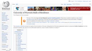 
                            9. University of Warwick Halls of Residence - Wikipedia