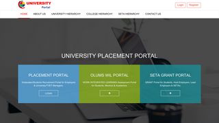 
                            7. university placement portal