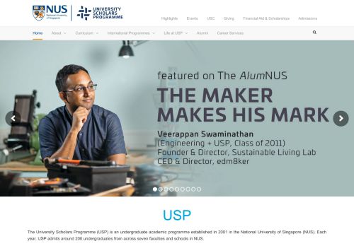 
                            10. University Scholars Programme (USP) - NUS
