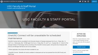 
                            5. University System of Georgia Faculty and Staff Portal