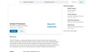 
                            10. Uniweb IT Solutions | LinkedIn