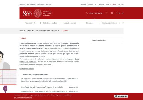 
                            1. Uniweb | Università di Padova - Unipd