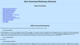 
                            11. Unix Command Dictionary