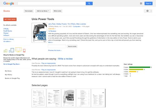 
                            10. Unix Power Tools - Google बुक के परिणाम