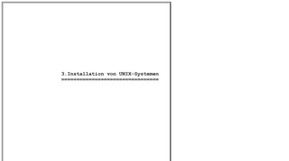 
                            8. UNIX-Systemadministration - 3. Installation
