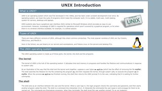 
                            5. UNIX Tutorial - Introduction