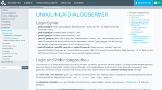 
                            12. UNIX/Linux-Dialogserver [GWDG /docs]