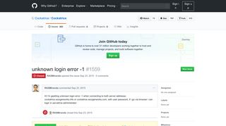 
                            6. unknown login error -1 · Issue #1559 · Cockatrice/Cockatrice · GitHub