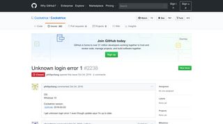 
                            3. Unknown login error 1 · Issue #2238 · Cockatrice/Cockatrice · GitHub