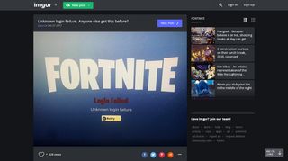
                            5. Unknown login failure. Anyone else get this before? - Imgur