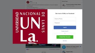 
                            11. UNLa - [INGRESO 2018 #UNLa] ¡Está abierta la inscripción ...