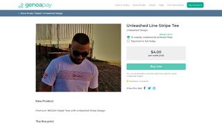 
                            9. Unleashed Design - Unleashed Line Stripe Tee From $4.00pw ...