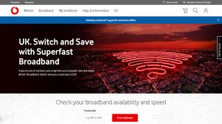 
                            9. Unlimited Home Fibre Broadband | Guaranteed Speed | Vodafone