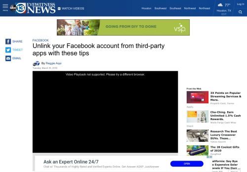 
                            11. Unlink your Facebook account from third-party apps with these tips ...