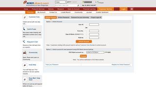 
                            9. Unlock Account - ICICI Direct Customer Service