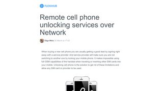 
                            13. Unlock Cell Phone Remotely - Unlock Mobile over Internet - FlexiHub