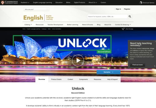 
                            6. Unlock Second Edition | Skills | Cambridge University Press