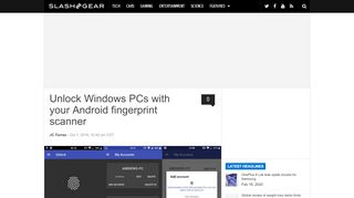 
                            5. Unlock Windows PCs with your Android fingerprint scanner ...