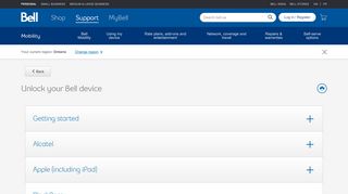 
                            8. Unlock your Bell device : BlackBerry - Bell support - Bell Canada