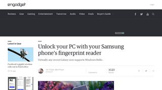 
                            13. Unlock your PC with your Samsung phone's fingerprint reader