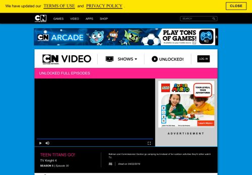 
                            8. UNLOCKED FULL EPISODES - NO LOG IN ... - Cartoon Network
