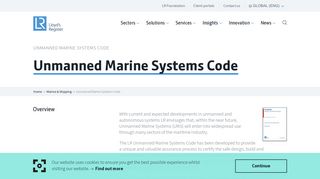 
                            12. Unmanned Marine Systems Code - Lloyd's Register