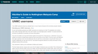 
                            7. UNMC username | Hitchiker's Guide to Nottingham ...