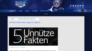 
                            7. Unnütze Fakten über League of Legends « Artikel « Summoners-Inn.de