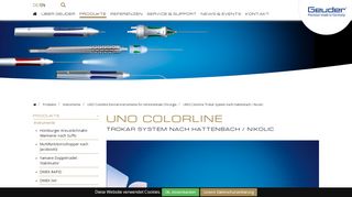 
                            11. UNO Colorline Trokar System nach Hattenbach / Nicolic: Geuder AG
