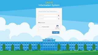 
                            13. UNO-R Information System: Login Page