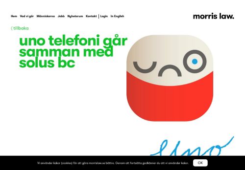 
                            10. uno telefoni går samman med solus bc - Morris Law