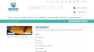 
                            4. Unoesc - Intranet