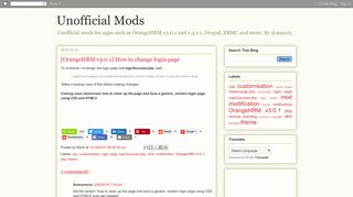 
                            7. Unofficial Mods: [OrangeHRM v3.0.1] How to change login page