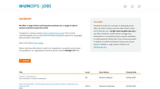 
                            11. UNOPS Jobs | Vacancies at UNOPS
