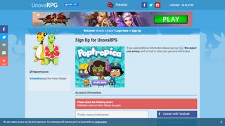 
                            1. UnovaRPG Pokemon Online Game | Sign Up