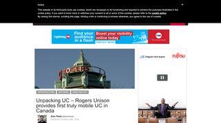 
                            11. Unpacking UC – Rogers Unison provides first truly mobile UC in ...