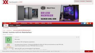 
                            9. Unraid / komme nicht ins Webinterface - Forum de Luxx