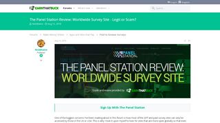 
                            11. UNRATED - The Panel Station Review: Worldwide Survey Site - Legit ...