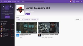 
                            12. Unreal Tournament 3 - Twitch