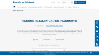 
                            8. Unser Filialen auf einen Blick | Frankfurter Volksbank