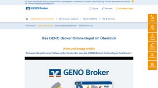 
                            4. Unser Online-Depot - GENO Broker