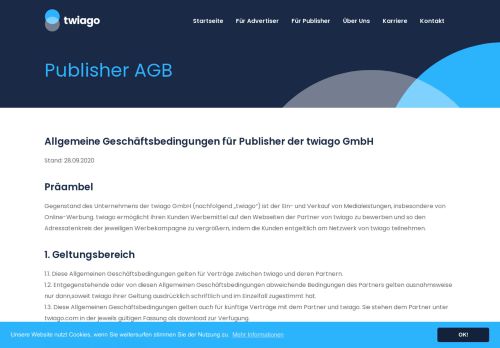 
                            5. Unsere AGB für Publisher | Twiago - Twice as Good